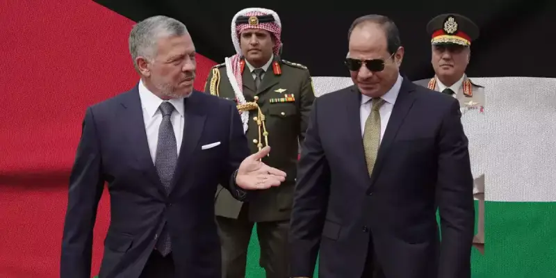 العاهل الاردني رفقة الرئيس المصري السييس