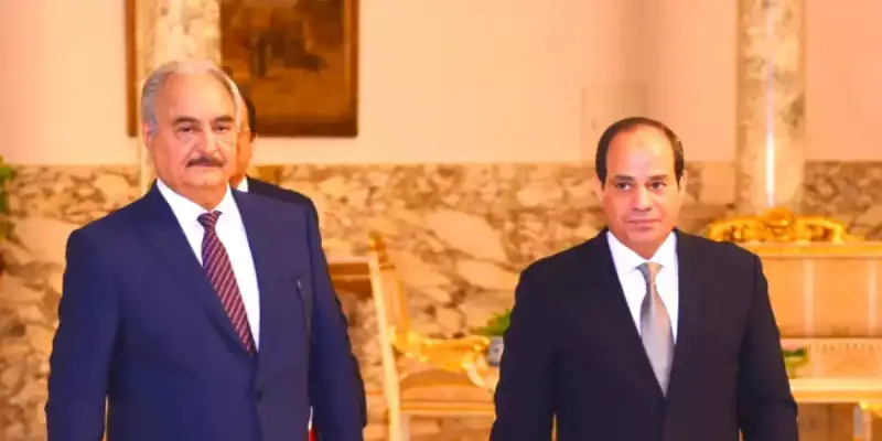 الرئيس السيسي والمشير حفتر
