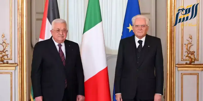الرئيس الفلسطيني محمود عباس يلتقي مع نظيره الإيطالي في روما