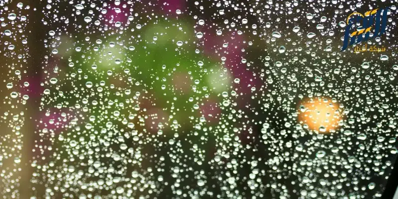 قطرات من المطر