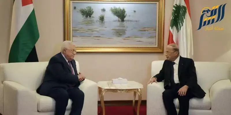 الرئيس الفلسطيني محمود عباس يلتقي نظيره اللبناني في قطر