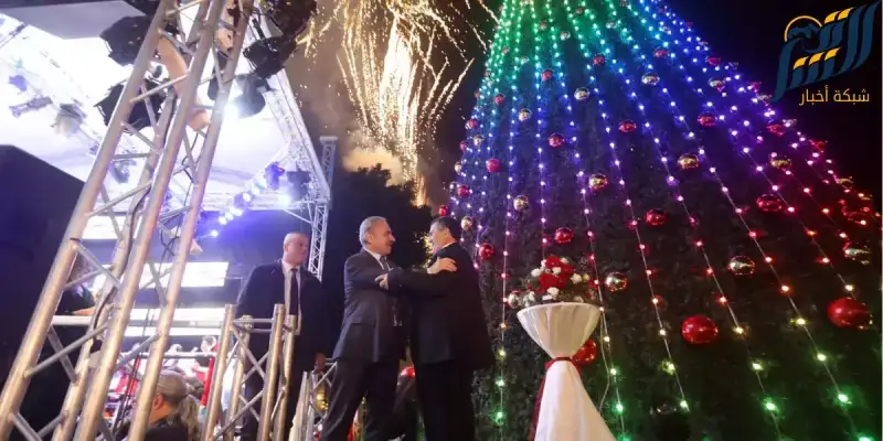 بيت لحم تحتفل بإضاءة شجرة الميلاد