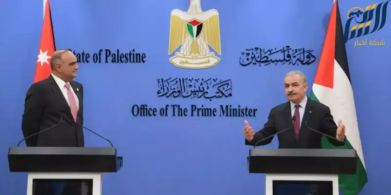 لقاء صحفي بين رئسي الوزراء الفلسطيني والاردني