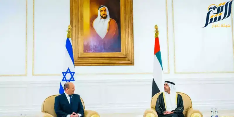 نفتالي بينيت الإثنين وولي عهد أبو ظبي الشيخ محمد بن زايد