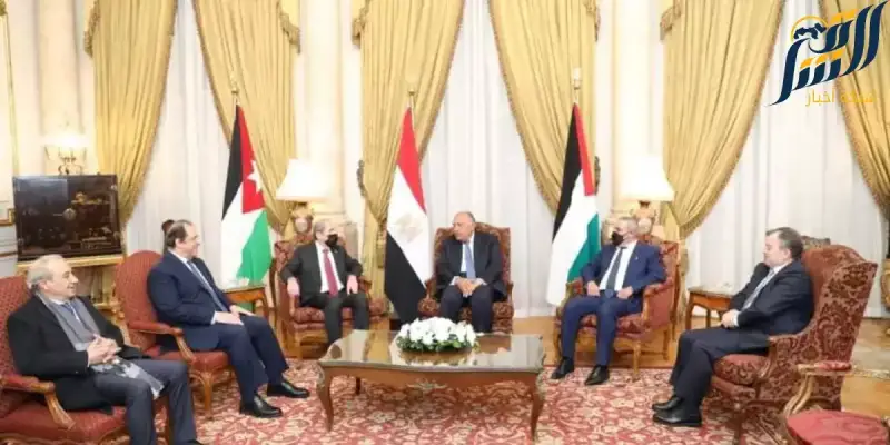 الشيخ وشكري والصفدي يبحثون مستجدات القضية الفلسطينية