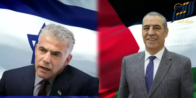 حسين الشيخ ويائير لابيد