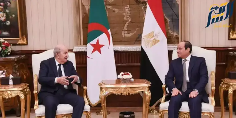 الرئيس المصري ونظيره الجزائري