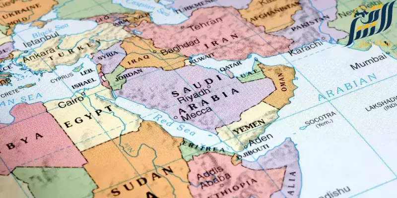 خريطة الشرق الاوسط