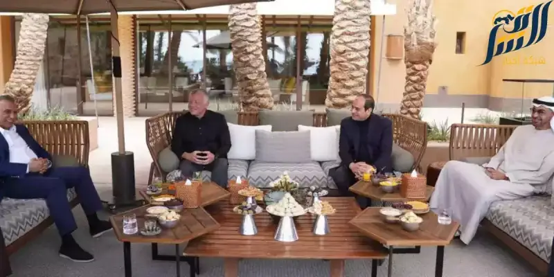 العاهل الاردني والرئيس المصري