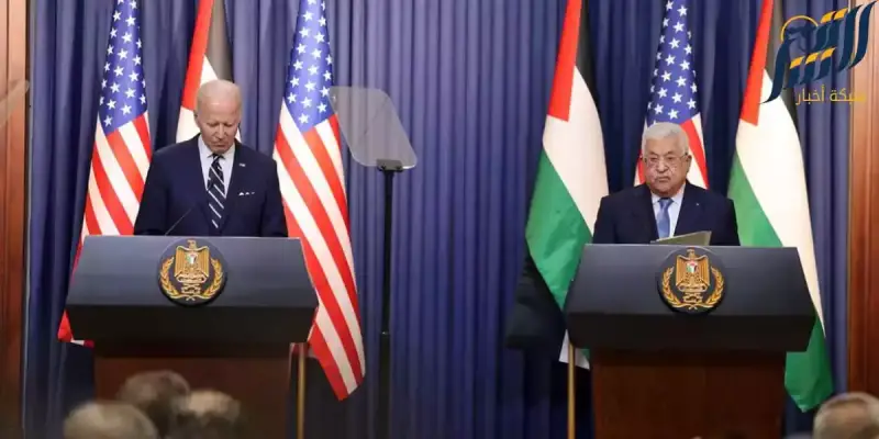 الرئيس الفلسطيني ونظيره الامريكي