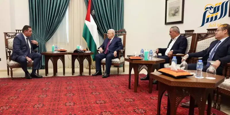 الرئيس الفلسطيني محمود عباس يستقبل المبعوث الروسي