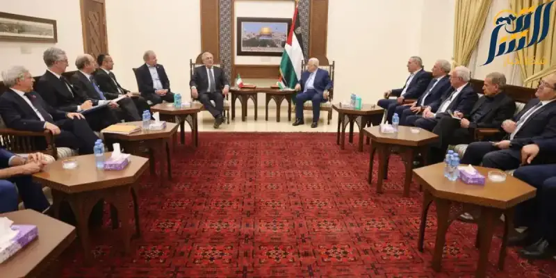 الرئيس الفلسطيني أبو مازن يستقبل وزير الخارجية الإيطالي
