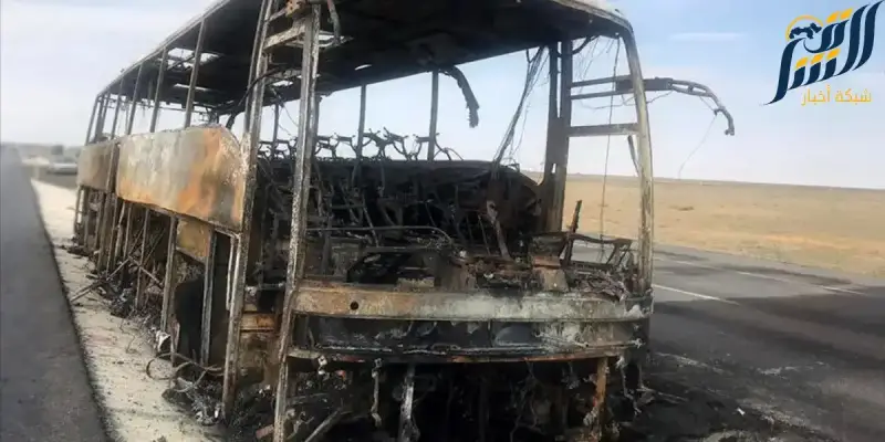 حادثة احتراق حافلة
