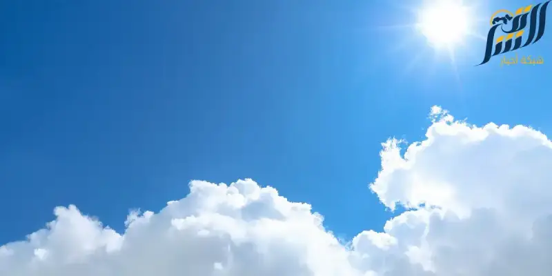 صورة لأشعة الشمس في السماء
