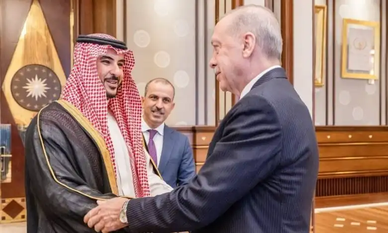 وزير الدفاع السعودي خلا لقائه الرئيس التركي