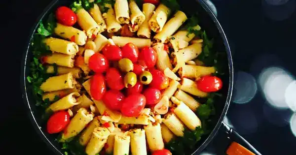 باستا بالبيف والخضروات