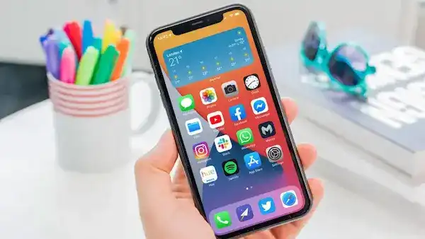 مساحة التخزين على أيفون