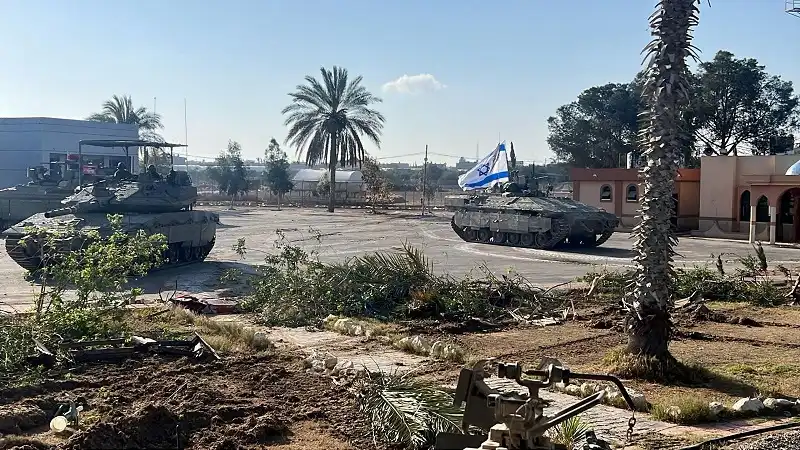 معبر رفح من الجانب الفلسطيني