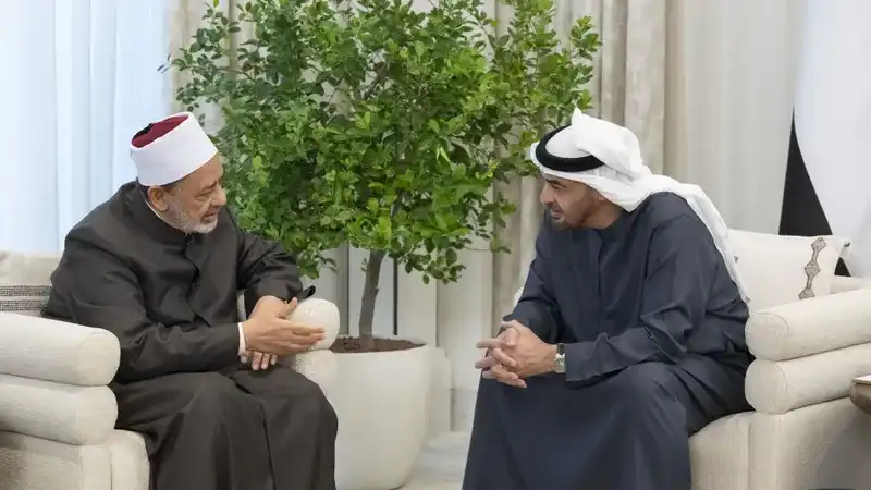بن زايد وشيخ الأزهر
