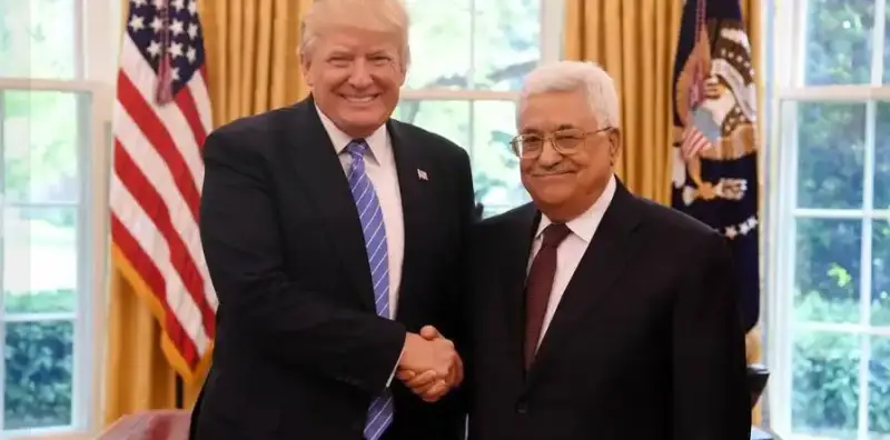 محمود عباس وترامب