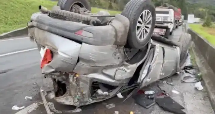 سيارة دونجا بعد الحادث