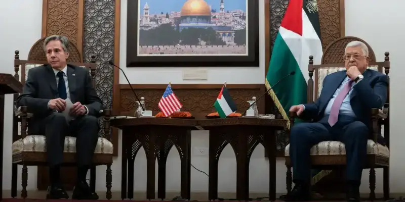 الرئيس عباس وبلينكن