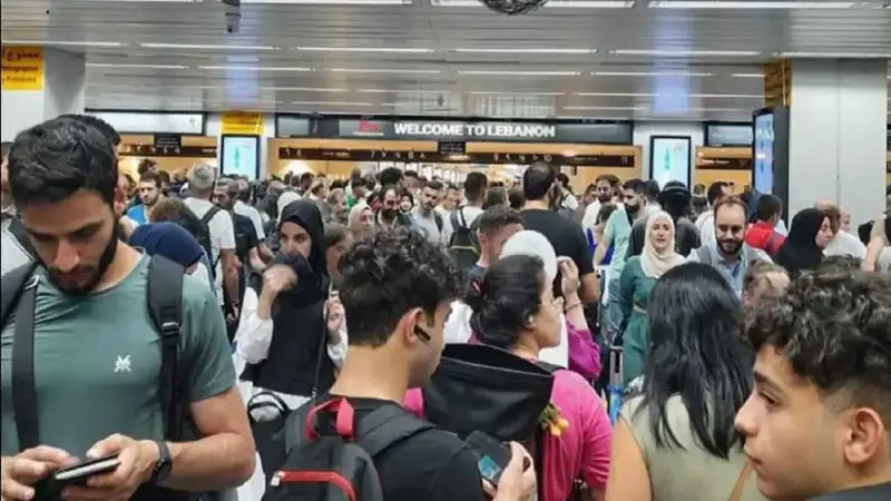 فوضى في مطار بيروت