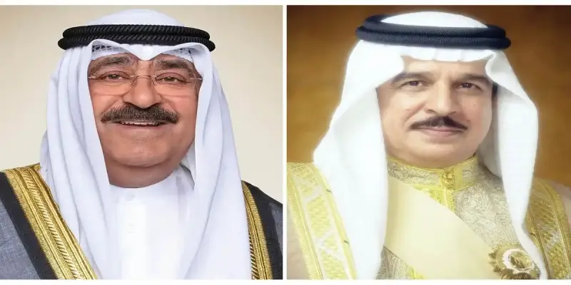 ملك البحرين وأمير الكويت