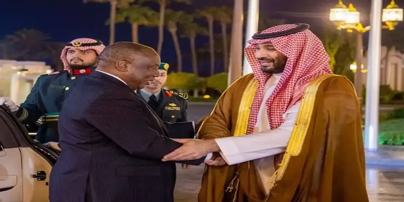 ولي العهد السعودي ورئيس جنوب إفريقيا