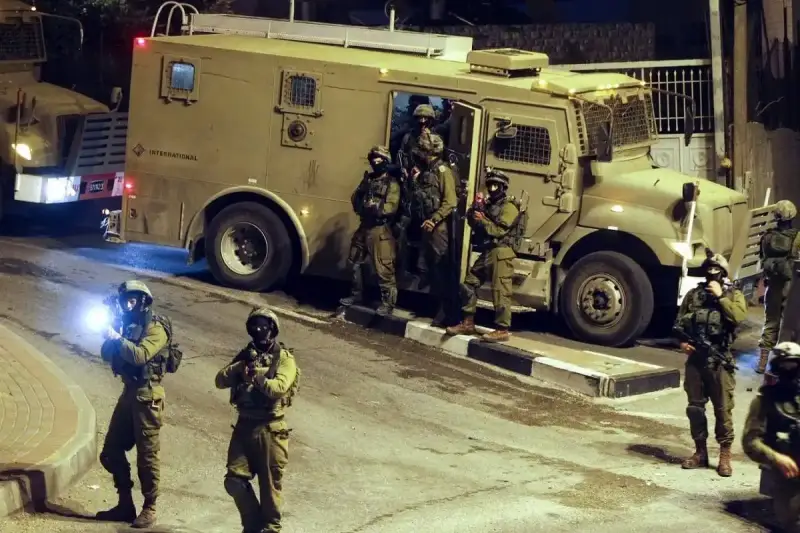 اقتحام المنطقة الشرقية في نابلس