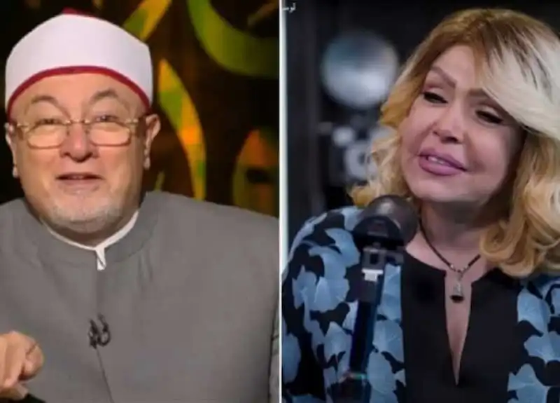 الفنانة لوسي وخالد الجندي