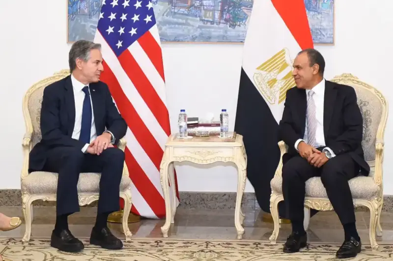 بلينكن ونظيره المصري