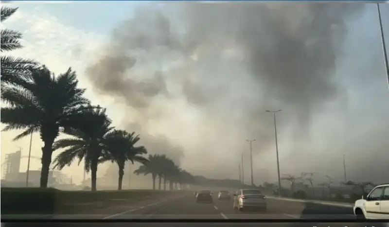 حريق سيتي ووك جدة