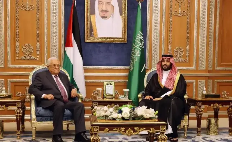 رئيس دولة فلسطين وولي العهد السعودي