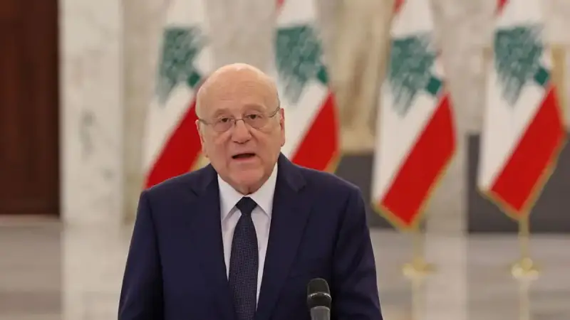 نجيب ميقاتي رئيس حكومة تصريف الأعمال اللبنانية