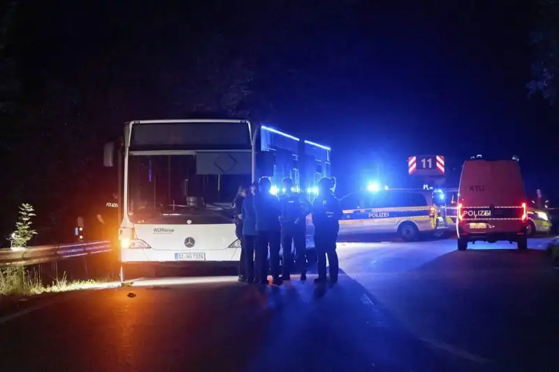 حادث طعن داخل حافلة بألمانيا