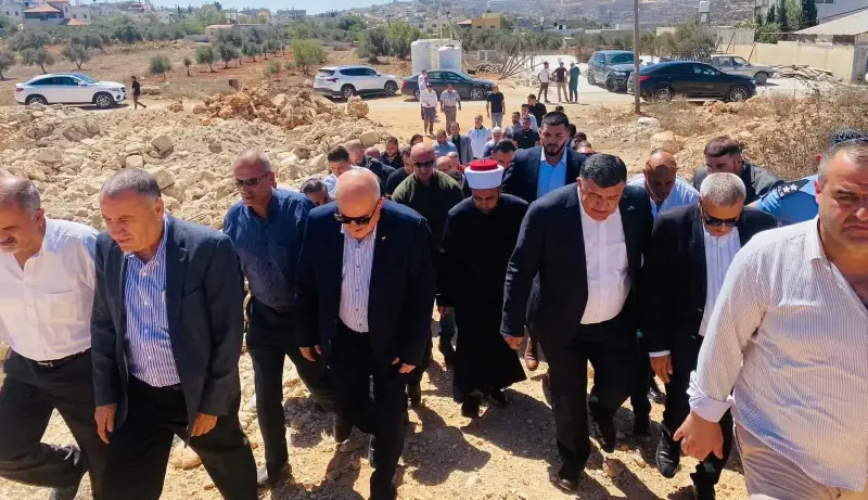 افتتاح مشاريع في قرية جوريش بنابلس