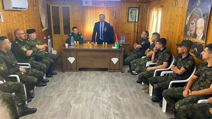 محاضرة منتسبي الكتيبة الثامنة برام الله والبيرة