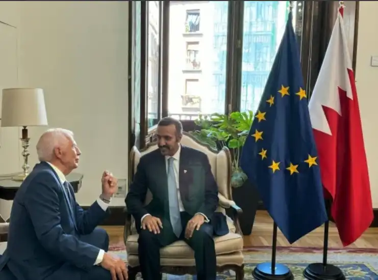 جانب من اللقاء بين الطرفين