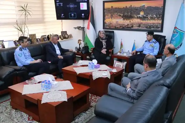 رئيس شرطة فلسطين مع رئيس الرقابة المالية والإدارية
