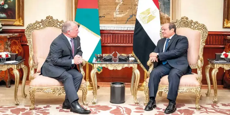 لقاء سابق بين السيسي والملك عبد الله