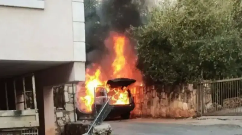 لقطة من فيديو جانب من الانفجارات
