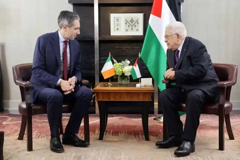 الرئيس الفلسطيني مع رئيس وزراء إيرلندا