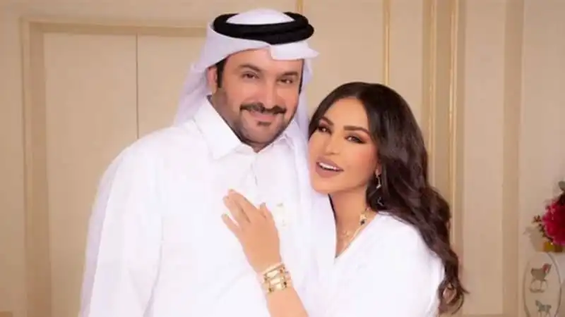 أحلام وزوجها مبارك الهاجري