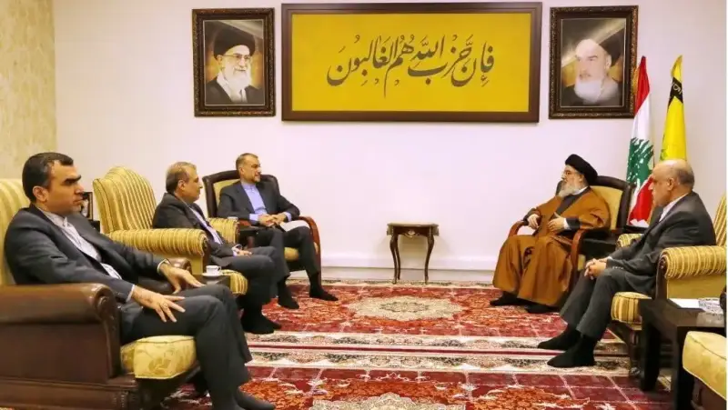 اجتماع حسن نصر الله في إيران