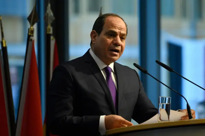الرئيس المصري  عبد الفتاح السيسي