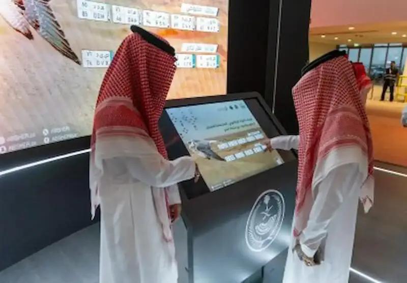 لوحات معرض الصقور والصيد عبر أبشر