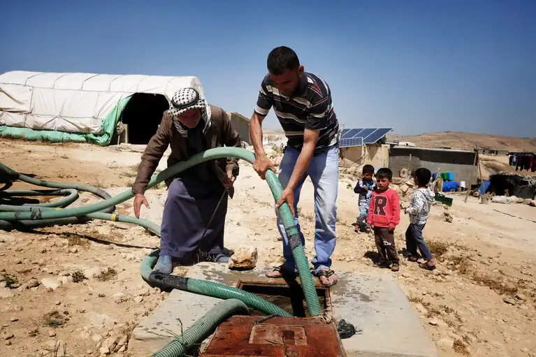 آبار المياه في الضفة الغربية