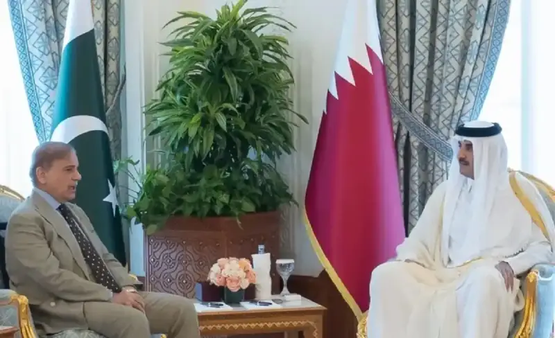 لقاء أمير قطر ورئيس الوزراء الباكستاني