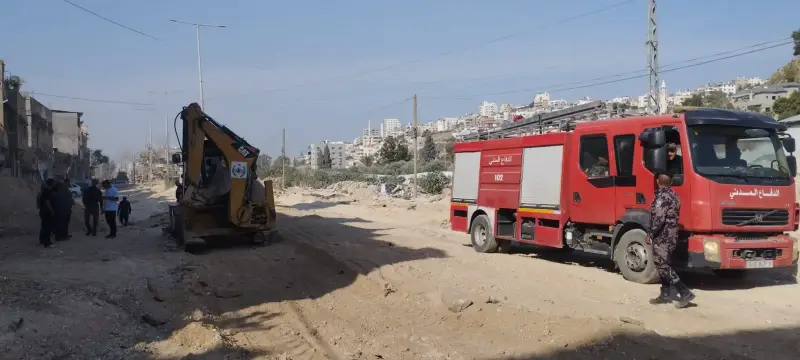 الدفاع المدني بطولكرم يواصل مهامه